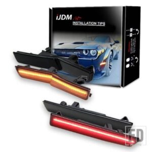 2015-2022年式 ダッジ チャレンジャー SRT ヘルキャット ワイドボディ用 フロントリアサイドマーカーランプ 4個ウィンカーパーキングライト