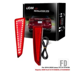 IJDM フルLED アンダーバンパーリフレクターライト レクサス 2015-2021 RX300 RX350 RX450H用 テールブレーキリアフォグランプ機能