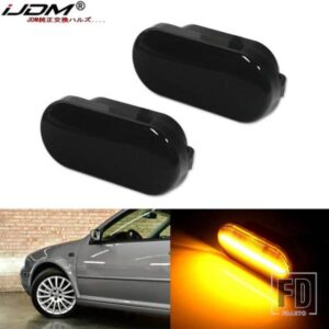 IJDM CANBUS アンバーイエロースモークサイドマーカーライト ウィンカーライト LEDインジケーター VW BORA GOLF 3 4 PASSAT 3BG POLO SB6 12V用