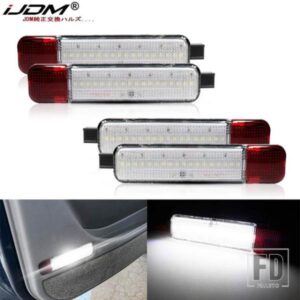 2個 LED ドアパネルライト カーテシランプ ハマー H2 2003-09 シボレー シルバラード 1500 2500 3500 デュアルベッド用