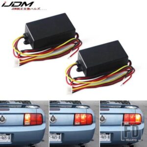 IJDM 車用 フォード マスタング テールランプ フロントリア ウィンカーライト 3ステップ シーケンシャル ダイナミックチェイス フラッシュモジュールボック