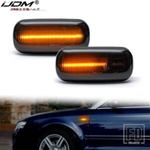 AUDI A3 S3 8P A4 S4 RS4 B6 B7 A6 S6 RS6 C6 05-08 ダイナミックウィンカーライト LED サイドマーカー フェンダー シーケンシャルインジケーターランプ