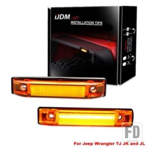 ジープ ラングラー TJ JK JL ブッシュワッカー フラットスタイル フェンダーフレア ウィンカーランプサイドマーカーランプ