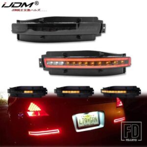 日産 350Z 用 LED アンダーバンパーテールランプ シーケンシャル点滅 LED ウィンカーランプ バックアップリバースライト テール/ブレーキライト