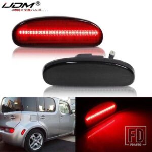 IJDM NISSAN CUBE 用 レッド リアフェンダー サイドマーカーランプ レッド ドライビングライト/パーキングライトリアサイドマーカーライト 2009-2014 T10