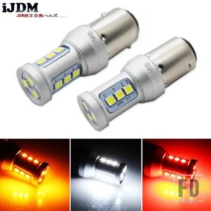 IJDM 車用 LED ストップライト 1100LM 1157 P21/5W BAY15D 3030 12SMD 車用ブレーキ リバースランプ リアフォグ パーキングバルブ DRL パーキングライト