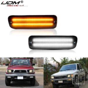 IJDM アンバー/ホワイト LED フロントウィンカー トヨタ タコマ 4WD 用 トヨタ タコマ DLXRWD フロントウィンカー/パーキングドライビングライト用