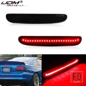 IJDM レッドフルLEDリアサイドマーカーライトパーキングランプ 1994-1998 フォード マスタング GT コブラ用 OEM バックサイドマーカーランプ 12V と交換