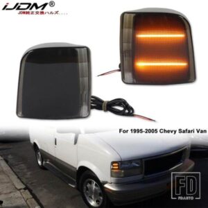 IJDM スモークアンバー LED サイドコーナーライトアセンブリ 1995-2005 シボレー アストロ GMC サファリ ウィンカーライト/パーキングライト用