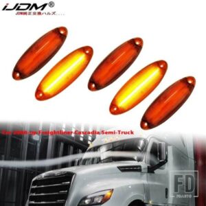5個入りキャブルーフトップマーカーランニングライト 12 LEDフロントキャブルーフクリアランスシグナルライト フレイトライナー カスケディア 2008年以降
