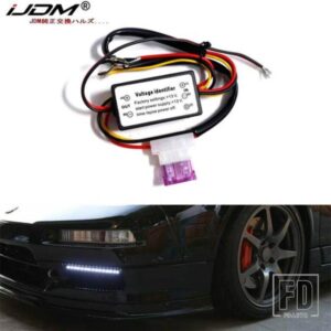 IJDM 1 LEDデイタイムランニングライト自動オン/オフスイッチコントローラーモジュールボックスエンジン始動時にDRLオン