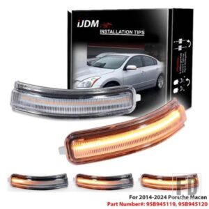 日産アルティマ 2007-2013 用 ダイナミックシーケンシャル点滅/フローアンバー LED サイドミラーウィンカーライトアセンブリ 2個