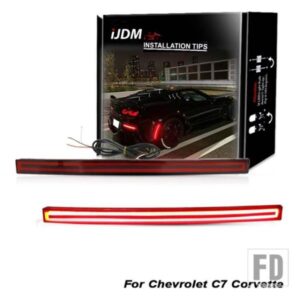 テールライトスタイル レッド 3D オプティック LED リアバンパーリフレクター ドライビングテールブレーキライト リアフォグランプ シボレーコルベット C7