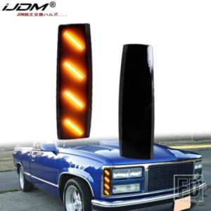1988-1993 GMCC1500 C2500 C3500 K1500 K2500 K3500 ウィンカーライト/ドライビングライト用 2個 LED フロントサイドマーカーコーナーライト