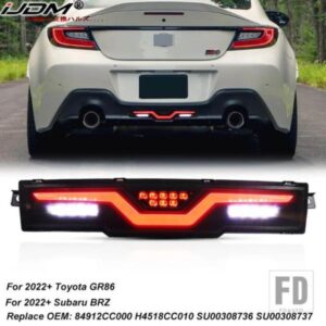 トヨタ GR86 スバル BRZ 2021-24 M JDM リアバンパー ランニングダイナミックシグナルリフレクター パイロットフォグブレーキライト