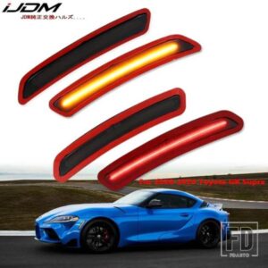 IJDM トヨタ GR スープラ フロント リア バンパー LED サイドフェンダー マーカーライト パーキングライト フロント アンバー ウィンカーライト 2020-2024