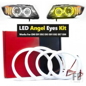 BMW E90 E91 E92 E93 M3 E81 E82 E87 E88用 LEDコットンエンジェルアイキット デイタイムランニングライト 4個入り ハローリングキット カースタイリング