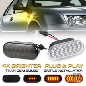 LEDダイナミックサイドマーカーウィンカーライトインジケーターSEAT CORDOBA ALTEA IBIZA 6L MII LEON 1M INCA ALHAMBRA EXEO TOLEDO AROSA用