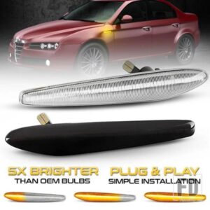 アルファロメオ 159 / 159 スポーツワゴン / ボエラ / スパイダー タイプ 939 用 LED ダイナミック サイドマーカー ライト 矢印 ウィンカー ブリンカー ラン