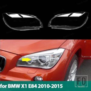 車用ヘッドライトカバー ランプシェード ヘッドランプ クリアレンズカバー 明シェルカバー BMW X1 E84 2010-2015 ランプカバー ガラス