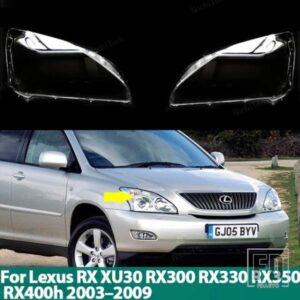 レクサス RX XU30 RX300 RX330 RX350 RX400 2003-09用 車用ヘッドライト ヘッドランプ ライト ランプシェード ガラスレンズケース シェルカバー