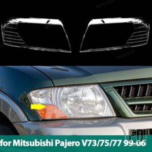 車用ヘッドランプライトランプシェードガラスケースシェルカバー 三菱パジェロ V73 V75 V77 V60 NM NP エクシード 3200 99-06用