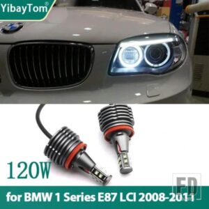 LED BMW エンジェルアイズ リングマーカーバルブ BMW 1シリーズ E87 LCI 116I 116D 118I 118D 120I 120D 123D 130I 2008-2011 120W H8