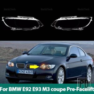 車用ヘッドランプカバー ヘッドライトレンズガラスカバー ランプシェード 明シェルレンズカバー BMW M3 E92 E93 クーペ プレフェイスリフト 2006-2009