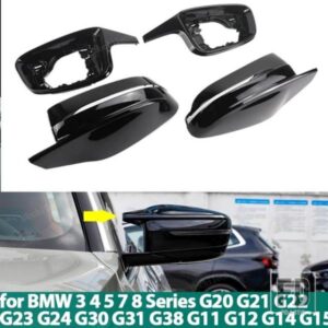 サイドケーストリム Mスタイル 車用バックミラーキャップ BMW 3 5 7 8シリーズ G20 G21 G28 320D 330E 330I G30 G38 G11 G12 G15 G16用
