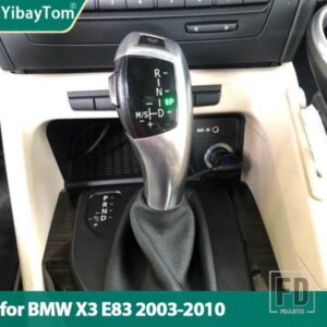 3色 オートマチックカーギアボックスハンドル LEDギアシフトノブスティックレバーヘッド BMW X3 E83 XDRIVE XDRIVE20D XDRIVE30D 2003-2010用