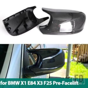 カーボン製バックミラーキャップ サイドミラーカバー BMW X3 F25 X1 E84 PRE-LCI 2010-13 用