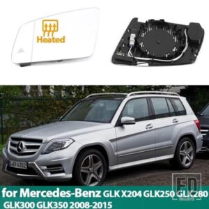 メルセデスベンツ GLKクラス X204 GLK250 GLK280 GLK300 GLK350 2008-2015用 サイドミラーガラス リアビュー エクステリアアングル