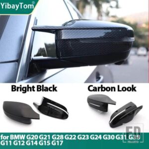 M4スタイル カーサイドバックミラーカバーキャップトリム BMW 3 4 5 7 8シリーズ G20 G21 G28 G30 G38 G11 G12 G15 G16 M4スタイル LHD RHD用