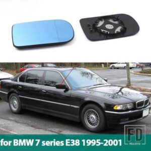 ウィングミラーガラス加熱ドライバー助手席側BMW 7シリーズE38 1995-2001サイドウィング加熱ミラーガラス
