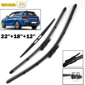 MISIMA フロントガラス ワイパーブレード BMW 1シリーズ F20 F21 フロントリアウィンドウセット 2011-17用