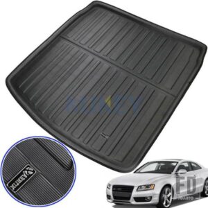リアブートライナー トランクカーゴフロアマットトレイプロテクター AUDI A5 S5 RS5 B8 クーペ 2008-16用