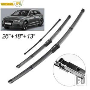 MISIMA フロントガラス ワイパーブレード アウディ A3 S3 8V フロントリアウィンドウワイパーセット 2012-19用