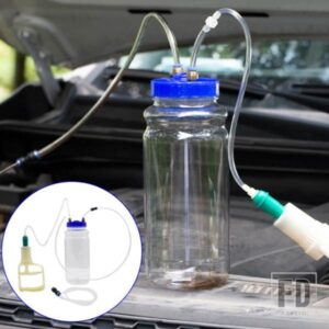 1個 2L 汎用エンジンオイル交換アーティファクト 手動吸引オイルポンプ 真空メンテナンスツール 車 トラック トレーラー オートバイ用