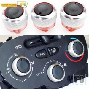 プジョー206 206 207用 シトロエンC2 XSARA PICASSO用 エアコン AC ヒーター ヒート クライメートコントロール スイッチノブ ダイヤル ボタン
