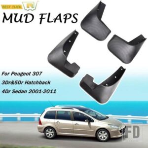 車用マッドフラップ プジョー 307 3ドア 5ドア ハッチバック ハッチ 4ドア セダン 2001-2011 マッドフラップ スプラッシュガード マッドフラップ マッドガー