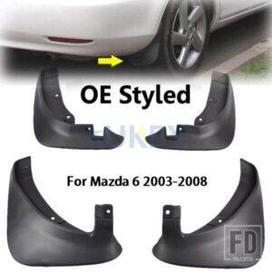 マツダ 6 GG セダン 2002-08 用 OE スタイル マッドフラップ マッドフラップ スプラッシュガード マッドフラップ マッドガード フェンダー