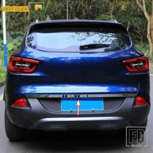 ルノー KADJAR 2016-19 リアトランクテールゲートカバークロームトリムドアカバーテールゲートバンパーモールドガーニッシュスタイリング