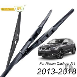 ミシマフロントガラスフロントガラスワイパーブレード日産キャシュカイ J11 2013-2018 3 セクションフロントリアワイパー 2014-16