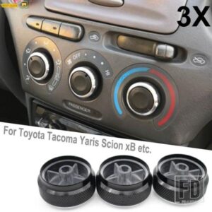 3 ピース/セットトヨタタコマプラッツ VIOS ヴィッツヤリスエコーサイオン XB AC スイッチノブ空調合金熱制御ノブ