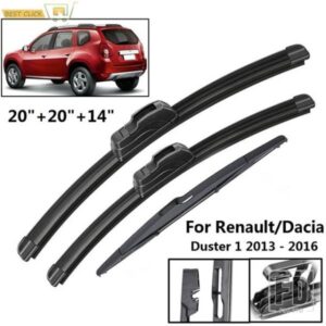 20 インチ+20インチ + 14インチ フロントリアワイパーブレードセットキット DACIA ルノーダスター 1 2013-16 フロントガラスフロントガラスウィンドウブラシ