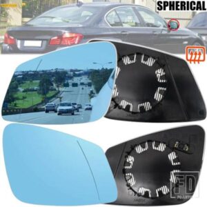 BMW 1 2 3 4 5 6 7 シリーズ F10 F20 F11 F01 F02 F30 F31 F46 F48 セット運転席助手席ドアサイドウイングミラーガラス加熱ブルー