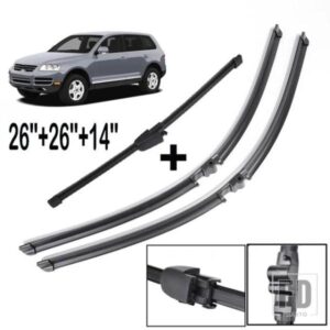 MISIMA フロントガラスフロントガラスワイパーブレードセット 2003-2006 VW トゥアレグフロントリアウィンドウワイパーブレード 2004 2005