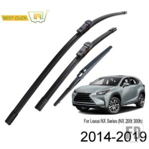 MISIMA フロントガラスワイパーブレードレクサス NX シリーズ NX200 NX200T NX300H 2015-19 フロントリアワイパー