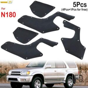 5 個トヨタ 4 ランナー N180 3RD 世代ハイラックスサーフ SW4 1996-2002 ゴムスプラッシュシールドインナーフェンダーライナーエプロンシールガード