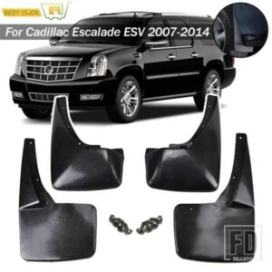 マッドフラップキャデラックエスカレード ESV デュアルマフラー無 2007-14 スプラッシュガードマッドガード